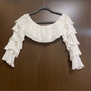 Nasty Gal Tiered Ruffle Top